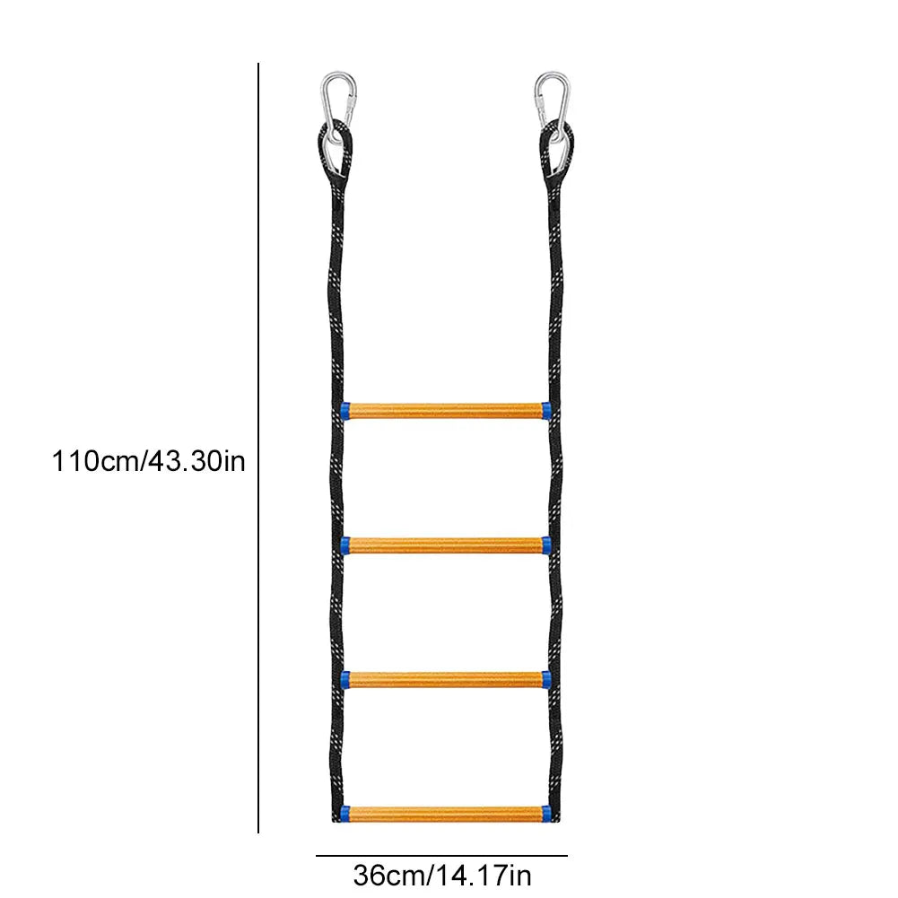 4 Step Marine Rope Ladder Folding Portable Boarding Ladder