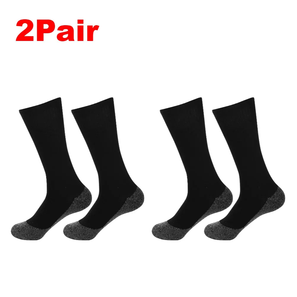 1-5 Pairs Winter Thermal Socks, Soft Elastic, Thicken Anti-Slip with Self Heating Technology, Unisex
