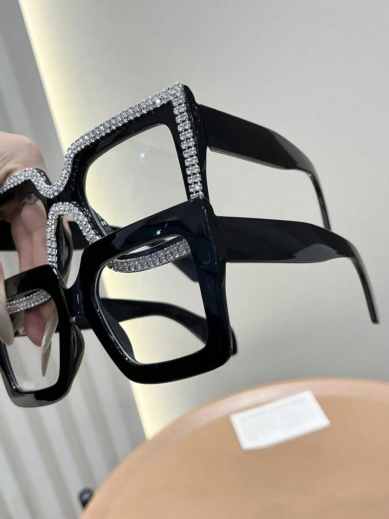 4-Pack Oversized Square Frame Plastic Sunglasses for Women - Clear, Leopard, Black, Gradient
