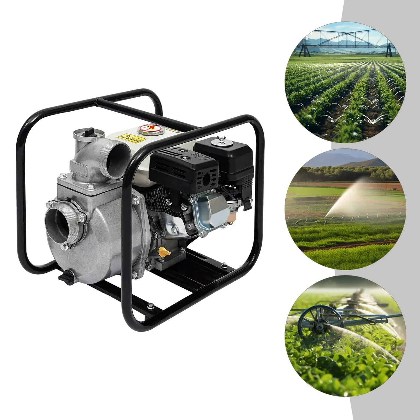WP30 Water Transfer Pump 7.5HP 5.5kw 4-Stroke Gasoline Engine Water Pump 3600rpm Low Fuel Consumption High-performance