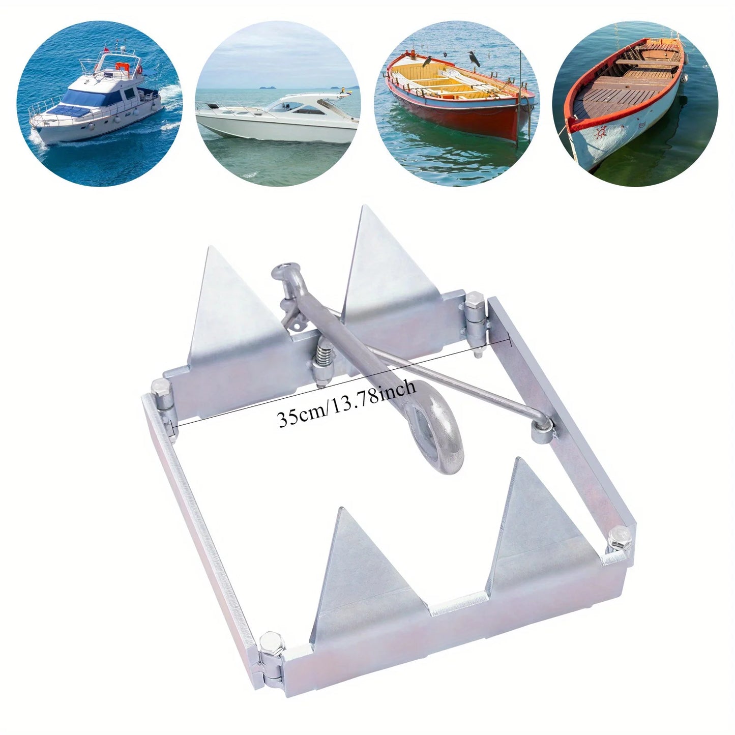 13lb Foldable Sliding Anchor | Ultimate Boat Anchor with Secure Grip Technology