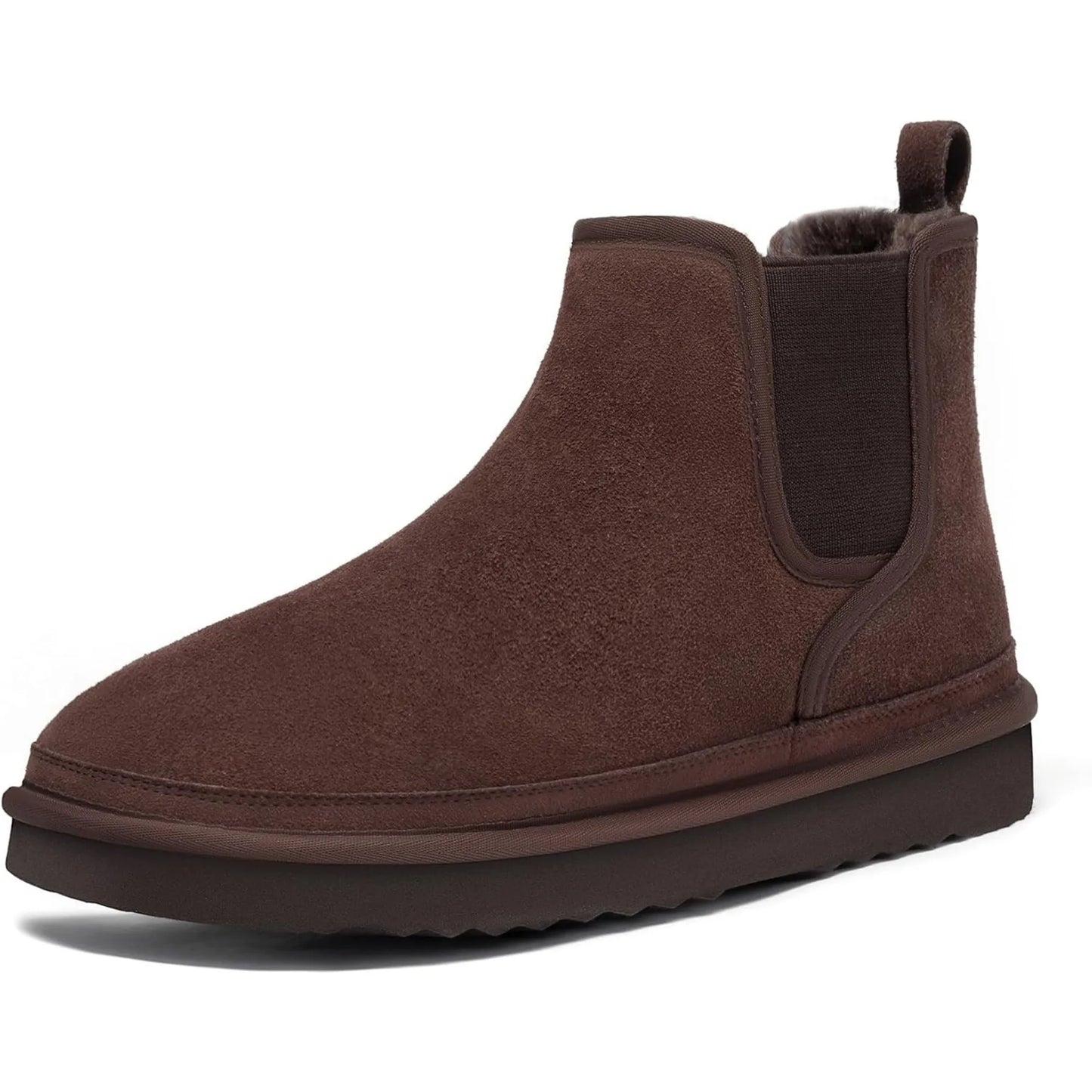 Men's Winter Snow Boots Suede Chelsea Boots Casual Warm Anti-Slip