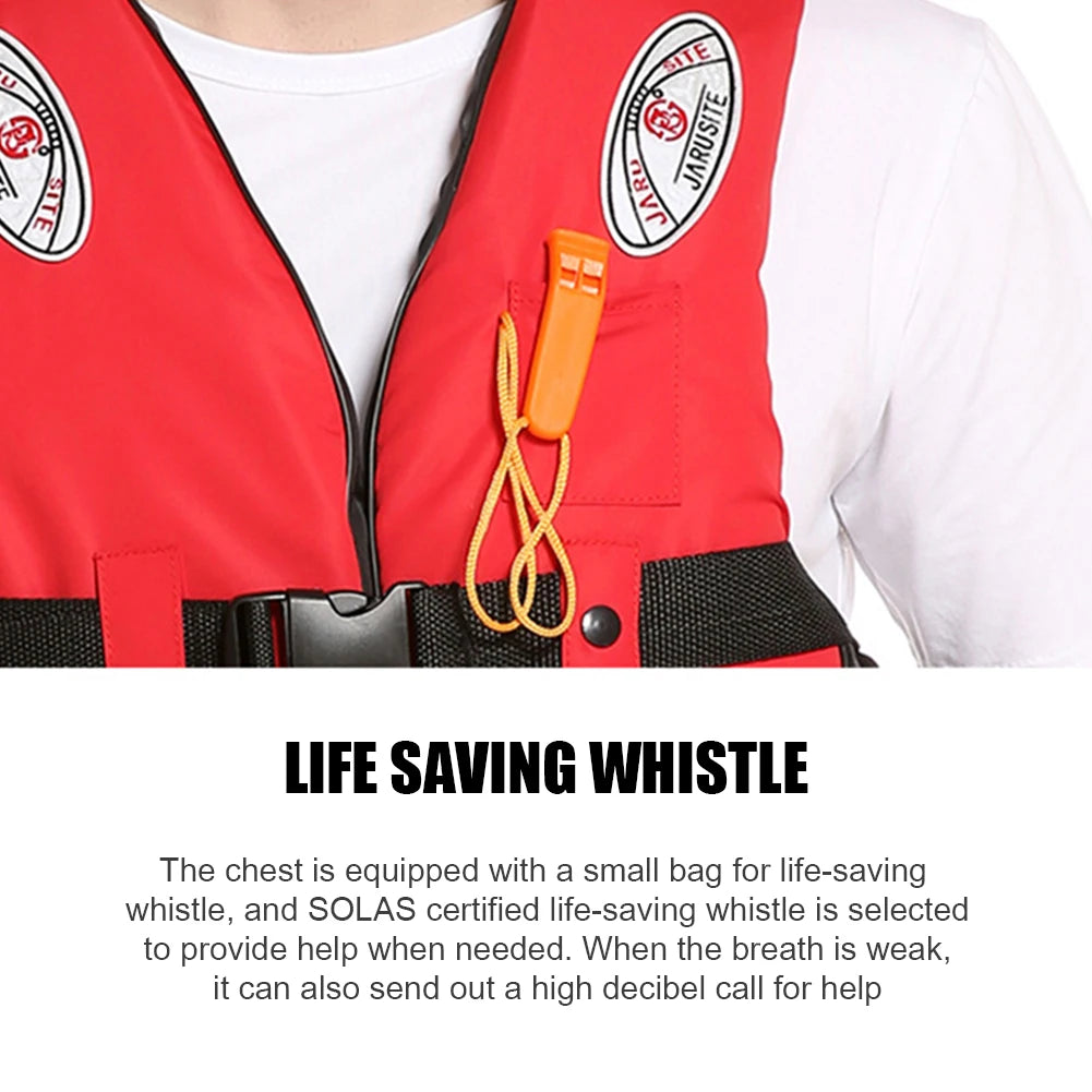Life Jacket Water Sports Buoyancy Life Vest for Kids Adults Red