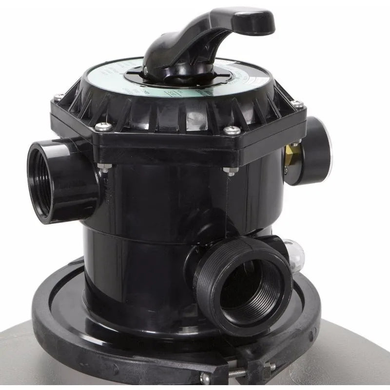 XtremepowerUS 24" Above Inground Swimming Pool Sand Filter System 7-Way Multi-Port Valve Pool Filter up to 29,400 Gallons