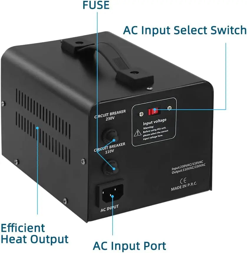 5000W/2000W Voltage Transformer 220V to 110V AC Voltage Converter home Power Supply US Socket/Plug Transfer
