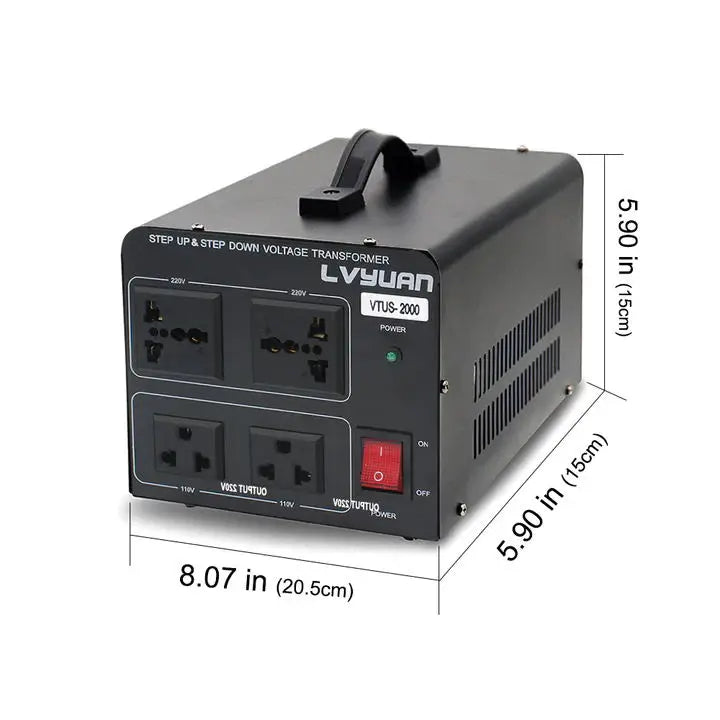 5000W/2000W Voltage Transformer 220V to 110V AC Voltage Converter home Power Supply US Socket/Plug Transfer