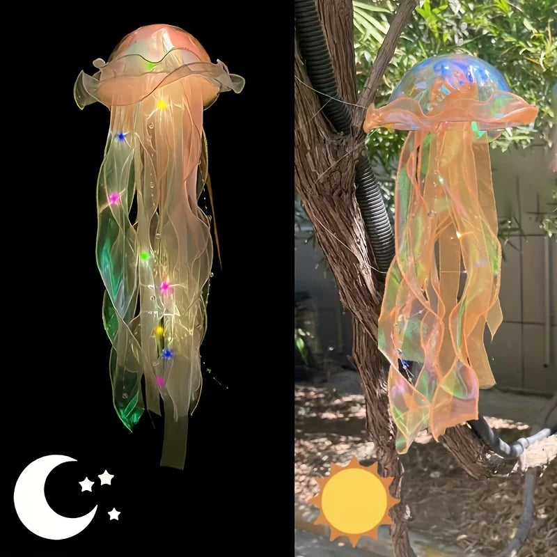 One Piece New LED Jellyfish Chandelier Hanging Tree Lights Outdoor Patio