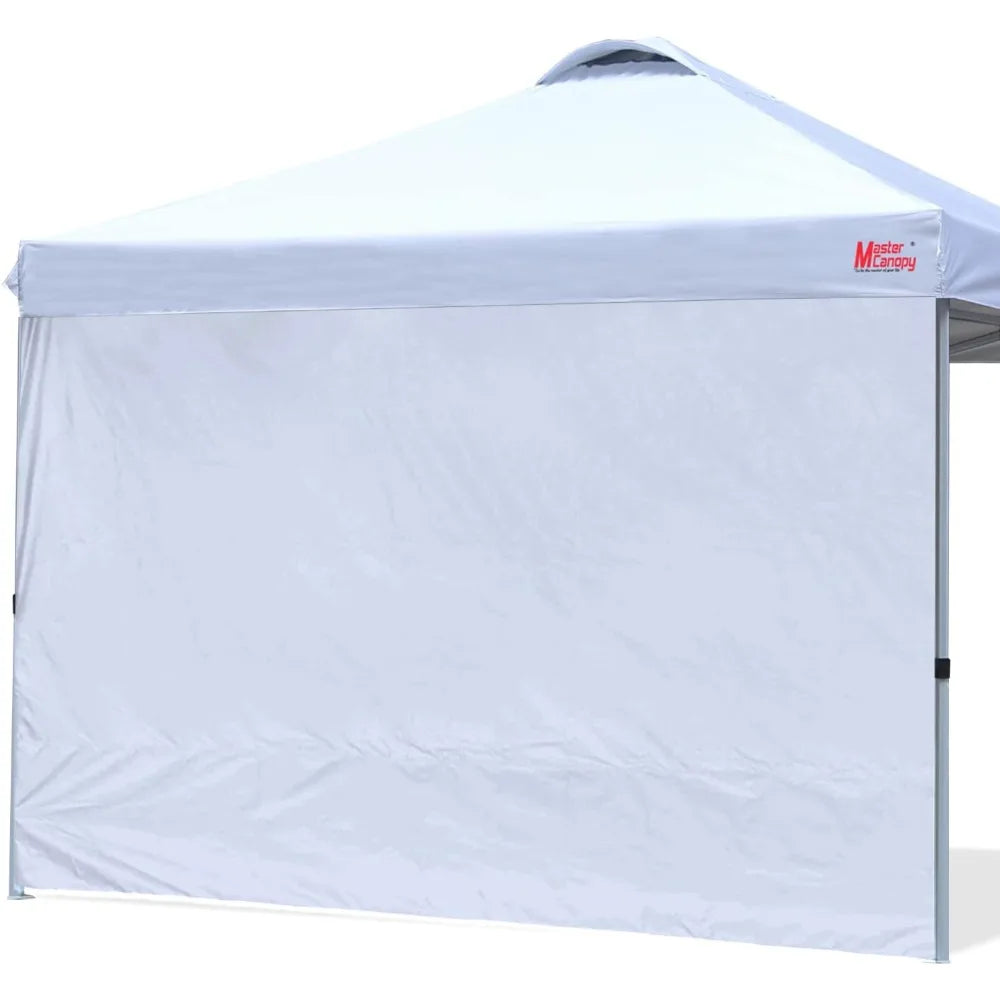 Durable Pop-up Canopy Tent with 1 Sidewall (10'x10',White)