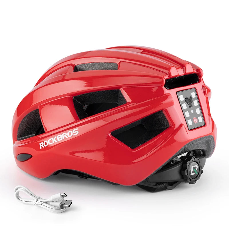Bicycle Light Helmet MTB Road USB Warning Rear Light