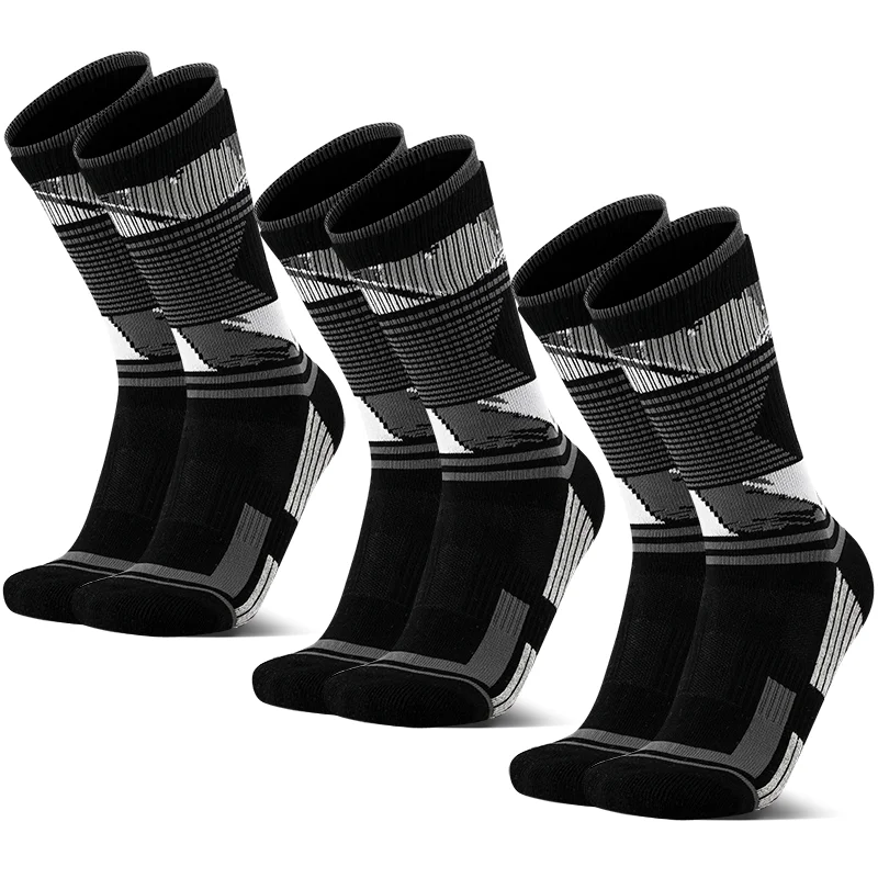 3 Pairs Men's Mid-Calf Sports Socks