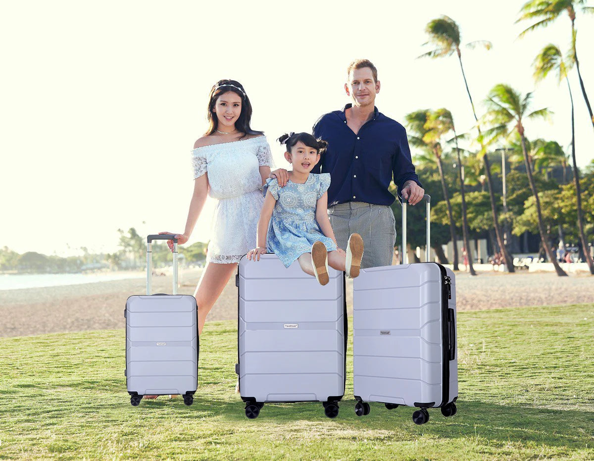 Hard shell Suitcase Spinner Wheels Luggage Set Lightweight With TSA Lock, 3-Piece Set (20/24/28)
