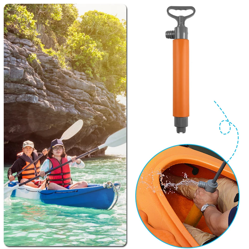 Kayak Manual Water Pump Boat Hand Tool Bilge Pump for Kayaks Rescue Supplies Canoes and Boats Water Sports Accessories