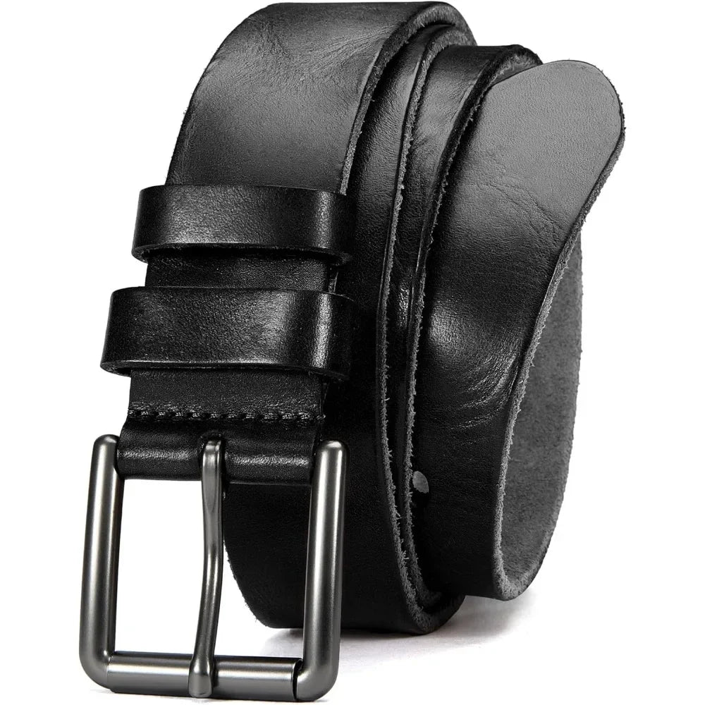 Mens Belts Casual with Genuine Leather