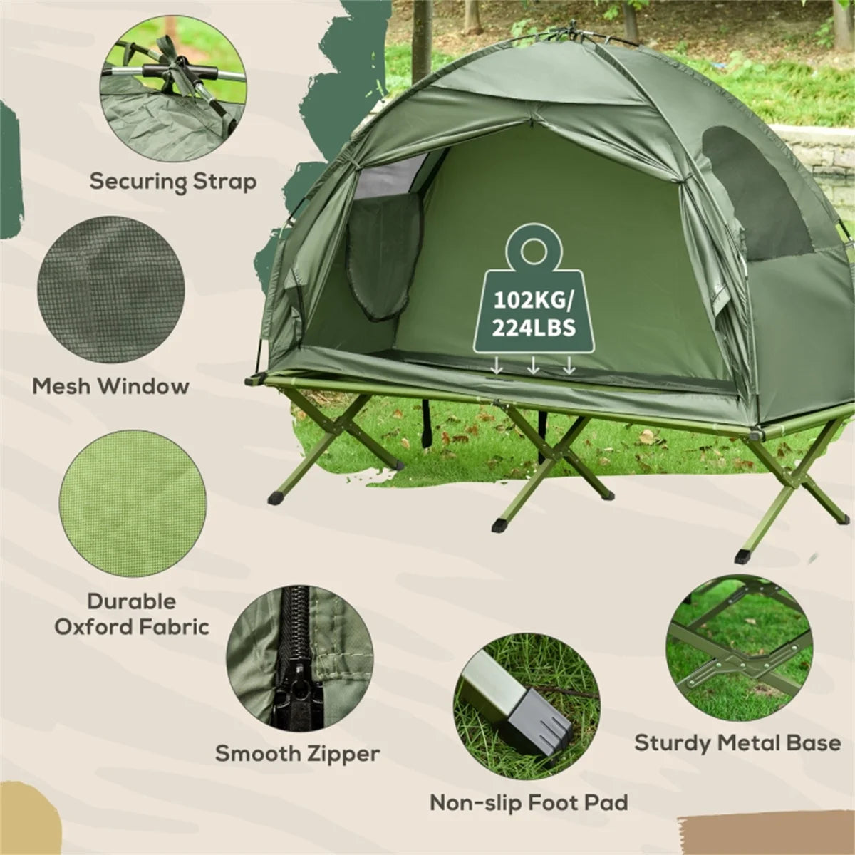 Multi-Functional Above Ground Folding Tent
