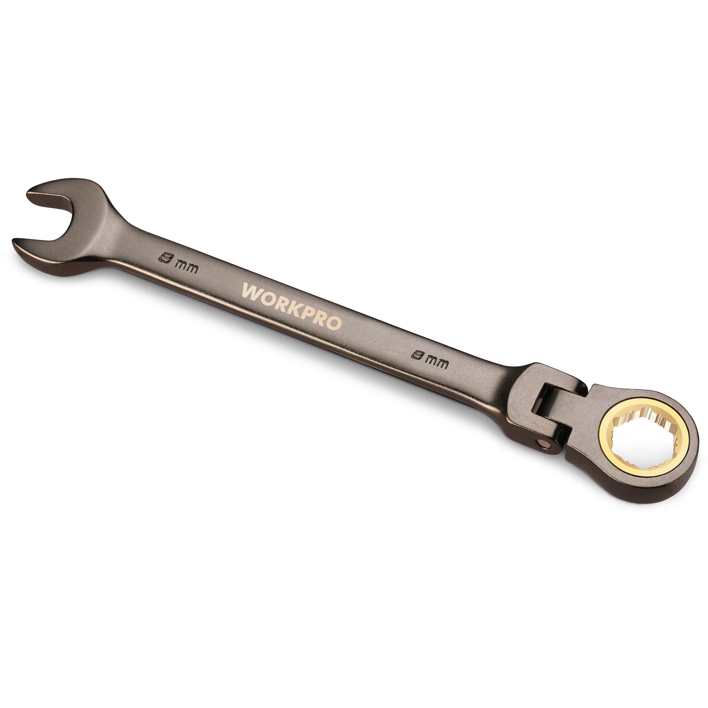 8pcs Flex-Head Ratcheting Combination Wrench Set SAE 5/16-3/4 in 72-Teeth CR-V Constructed