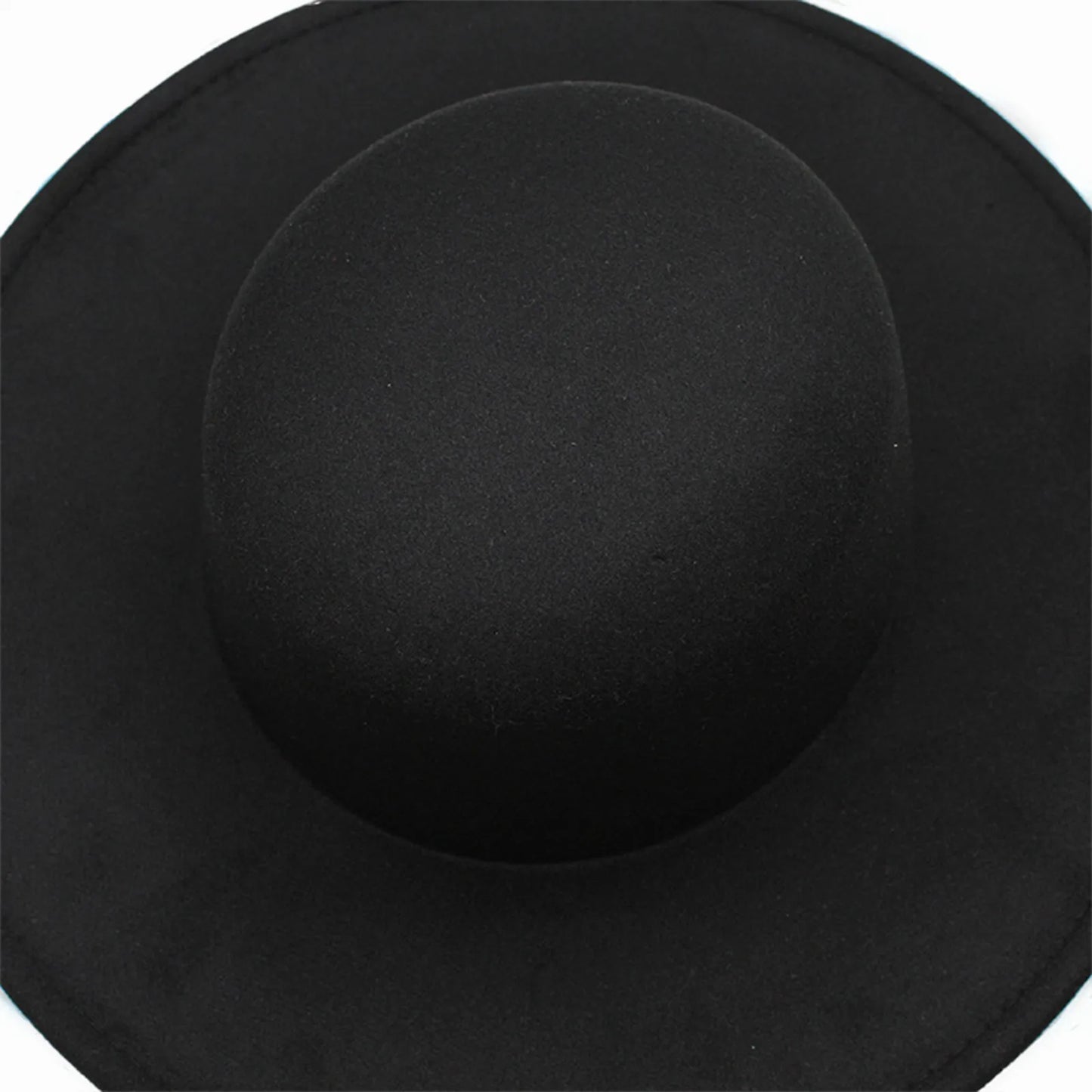 French Style Wide Brim Derby Top Hat, Elegant Dress Hat