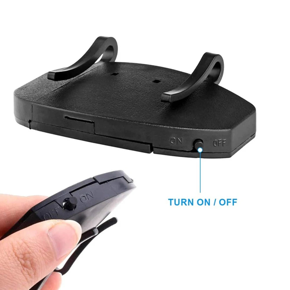 5 Led Headlamps Cap Lights Clip On Hat Headlight Night Fishing, hiking, Camping Light With Battery