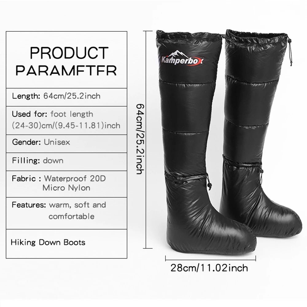 Camping Socks, Boots, Sleeping Bag Socks, Down Boots