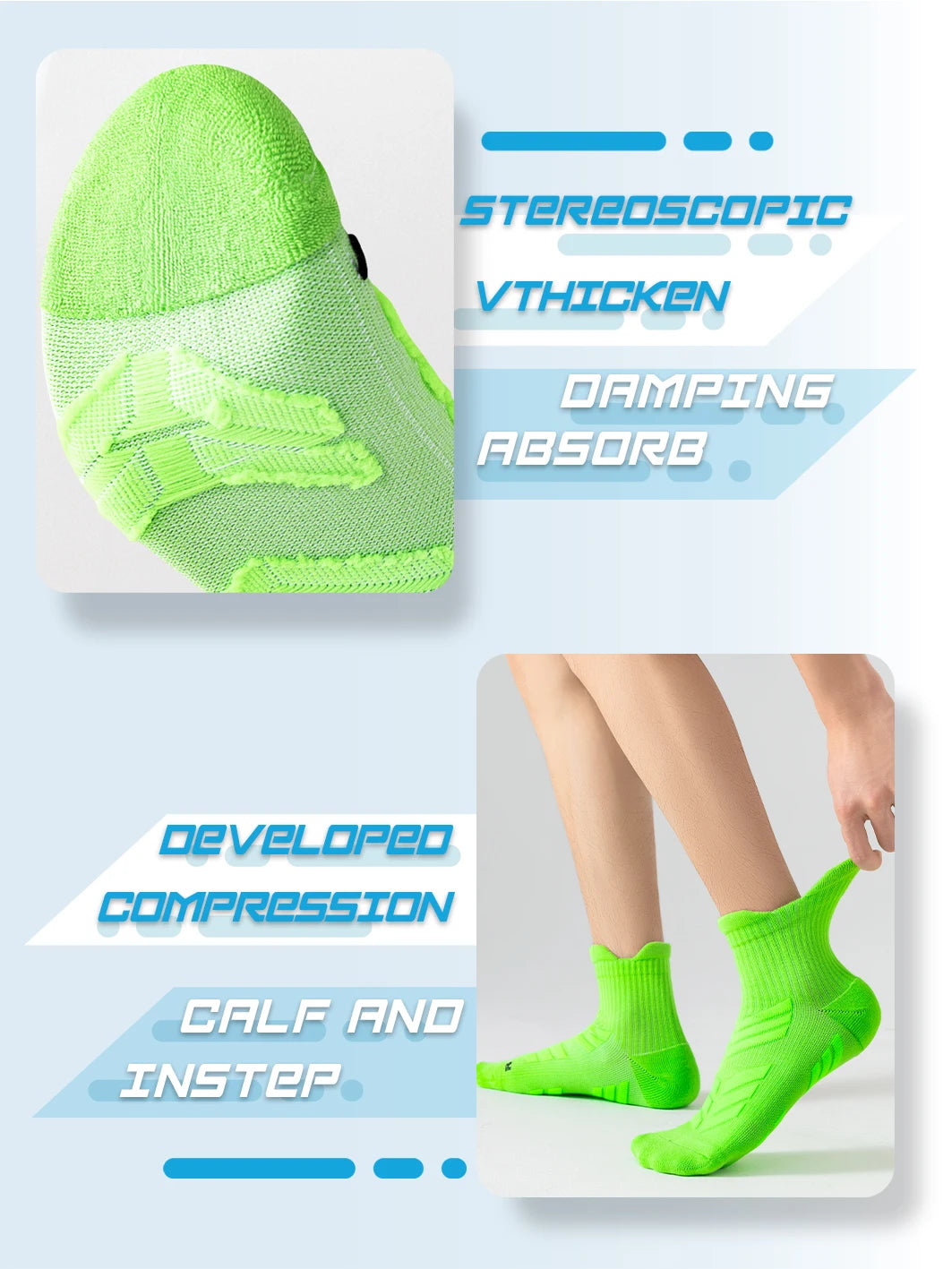 5 Pairs Pack Trendy Sports Socks Non-Ball Tangle Comfortable Breathable for Various Indoor And Outdoor Sports