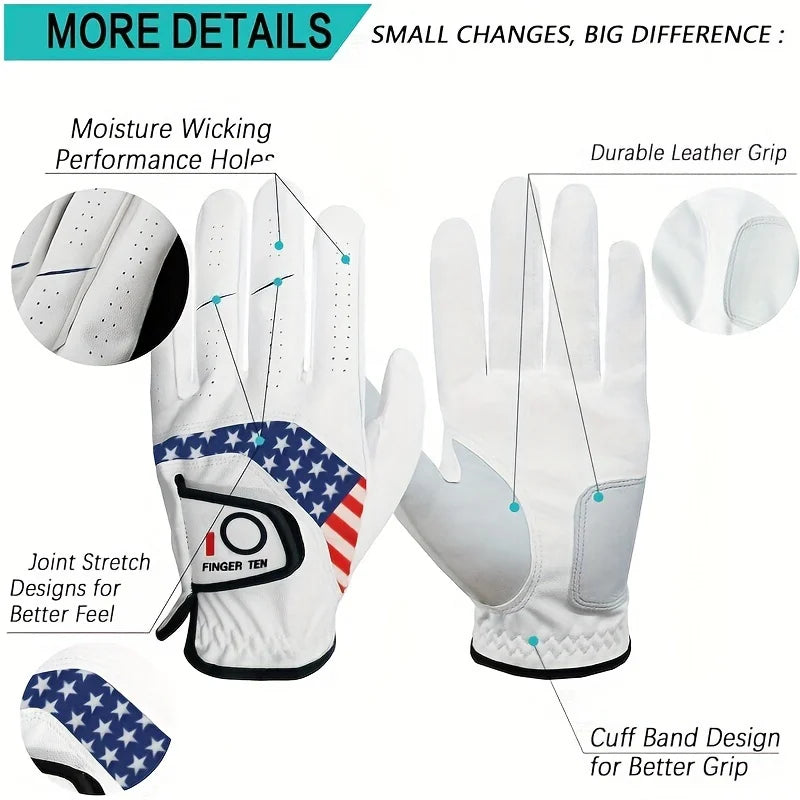 Mens Golf Gloves 2 PCS Left Hand