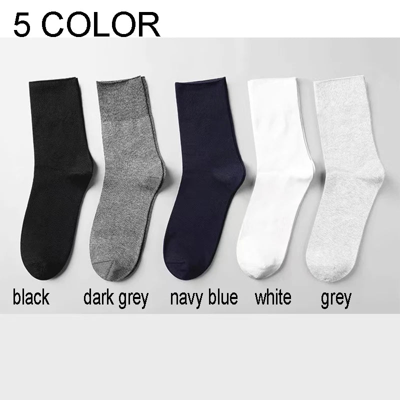 5Pairs Loose Mouth Socks, Diabetic to Aid Varicose Veins. Cotton Comfortable, extra wide for fat ankles