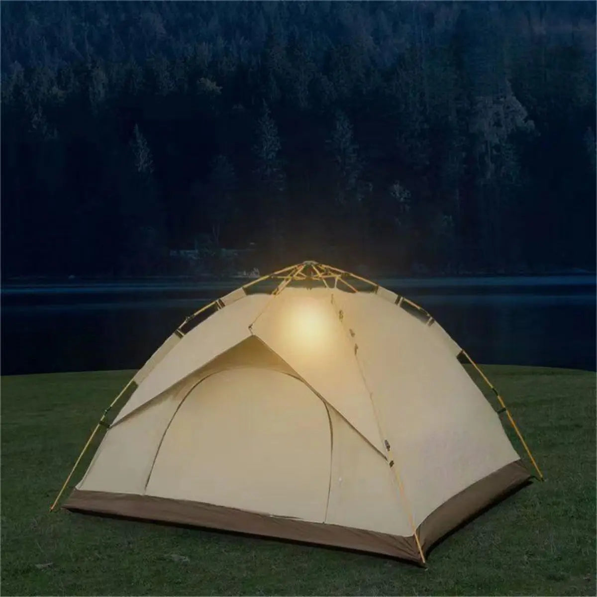 Outdoor Automatic Quick-opening Tent, Rainproof Sun Shade Tent, Two windowless doors