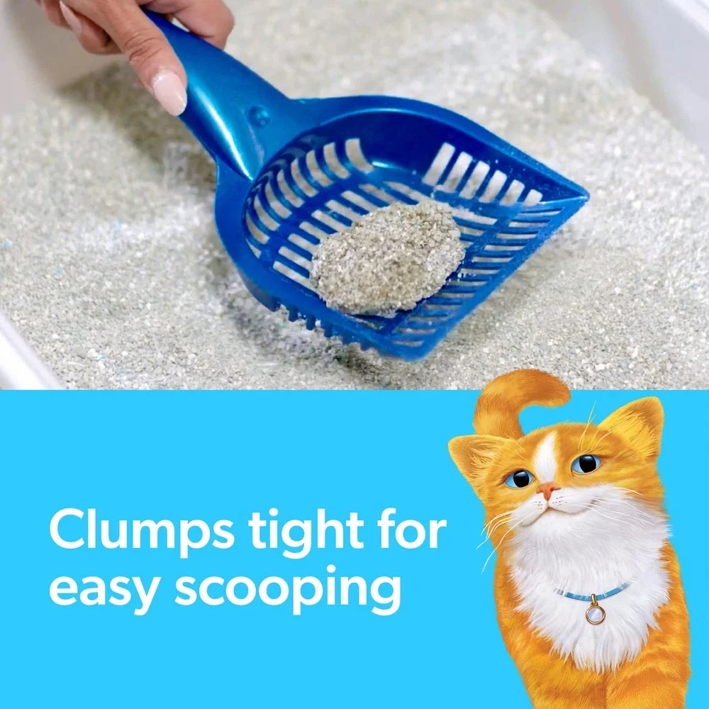 Lightweight Clumping Cat Litter Febreze Odor Control 15 Days ClumpLock Technology Low Dust Easy Scoop Fresh Scent 30% Lighter