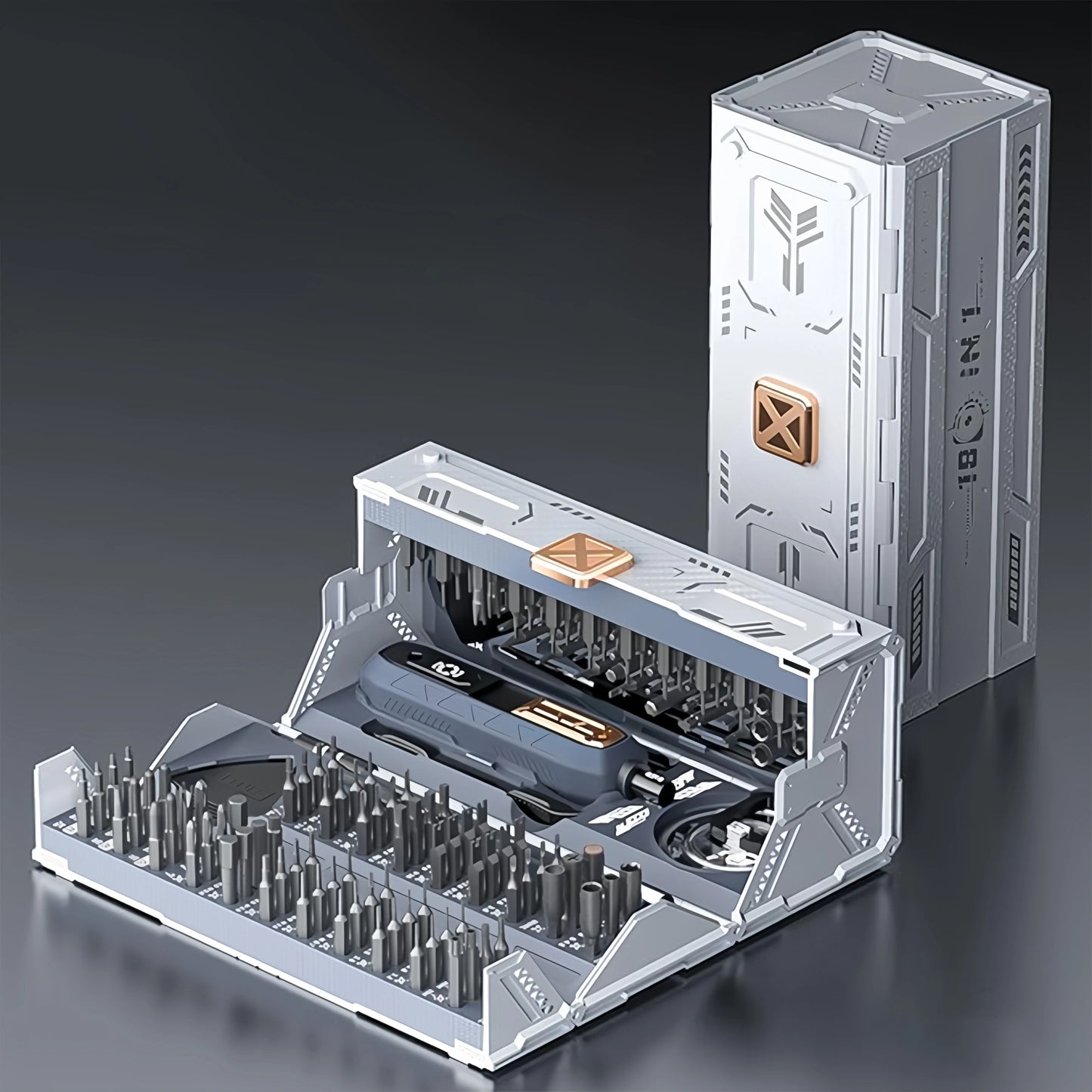 180 in 1 Precision Multifunctional Screwdriver Set, Magnetic Phillips Bits, Mobile iPhone & PC & Glasses Manual Repair
