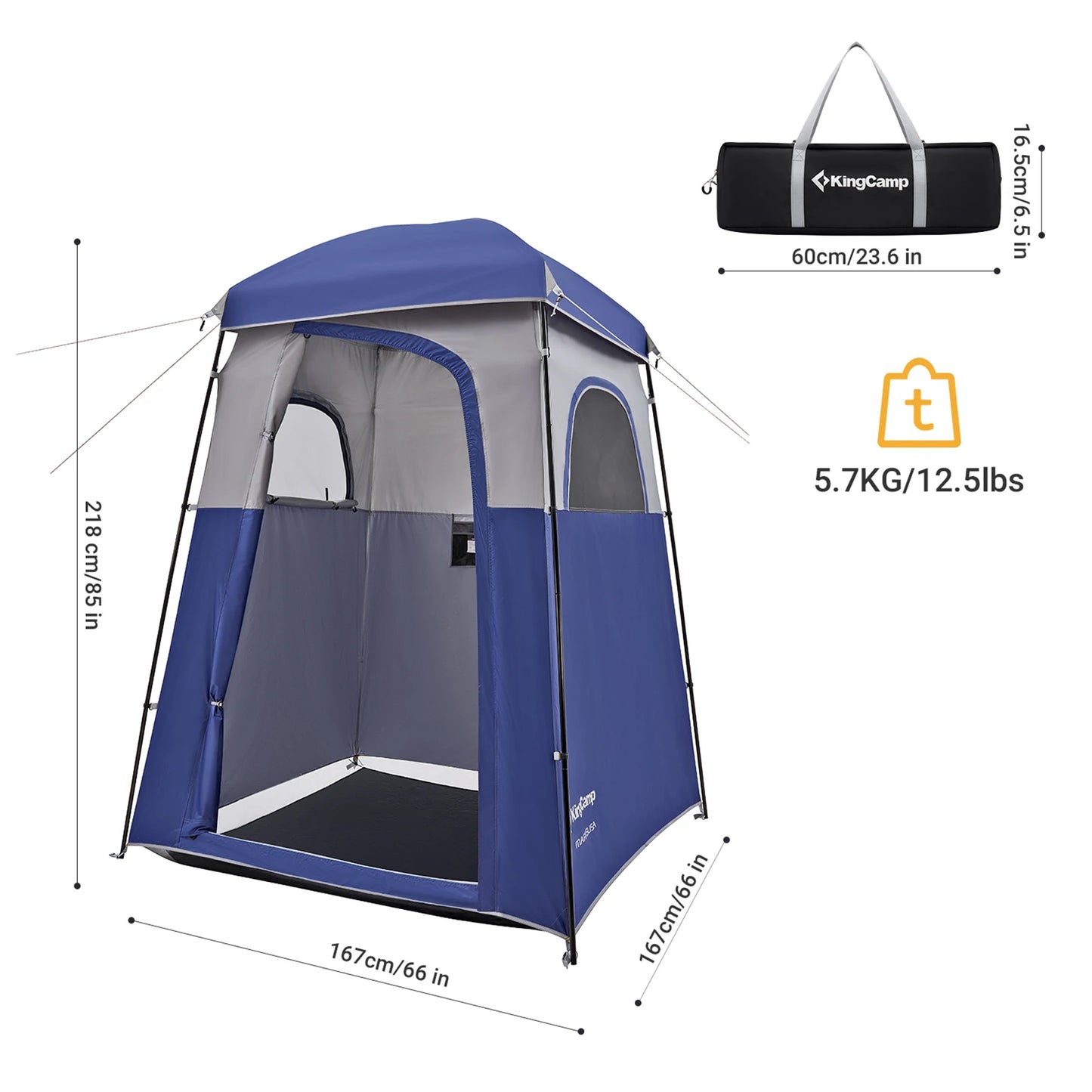 Shower Tent Portable Outdoor Collapsible Shelter