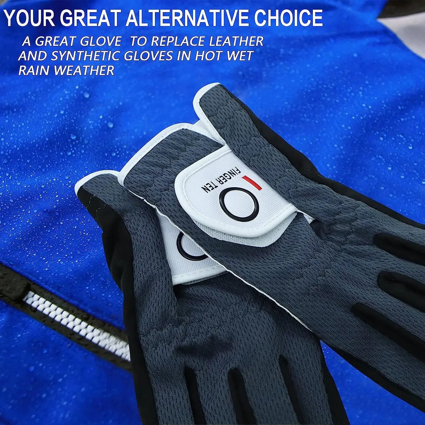 Golf Gloves Men Worn On Left Hand, 2 Pack All Weather M ML L XL