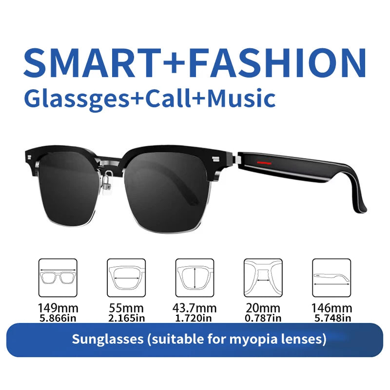 New smart wireless blue tooth Sunglasses to listen to music, answer the phone, men and women