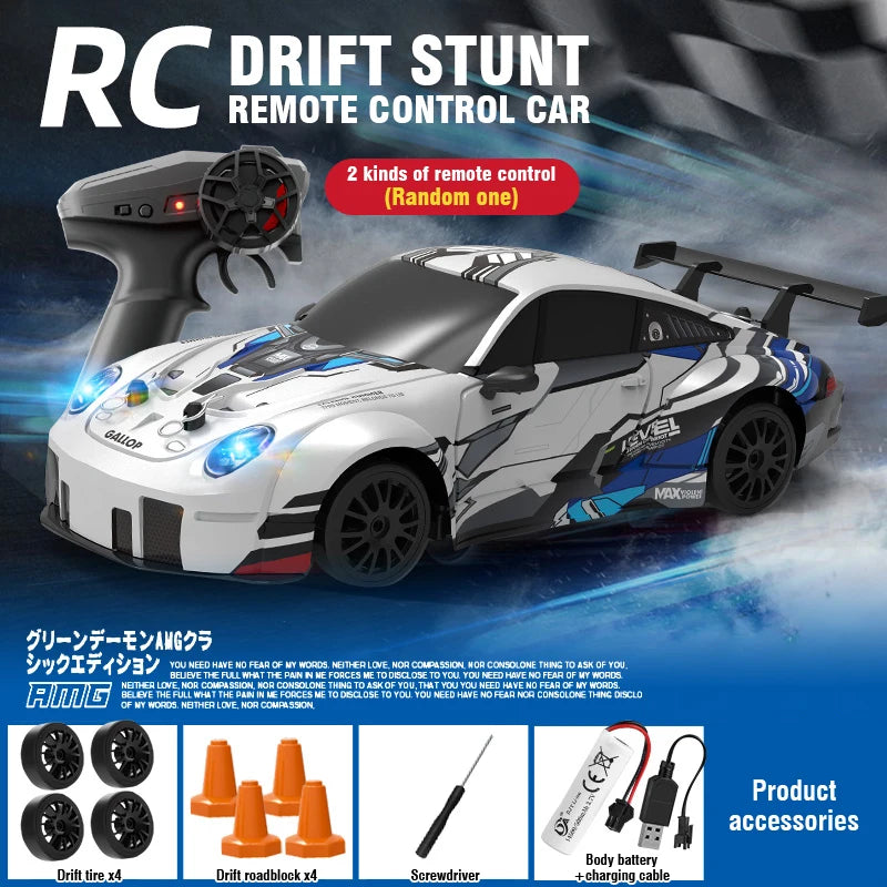 RC Cars 1/24 Remote Control Car High-Speed Racing Light Drift