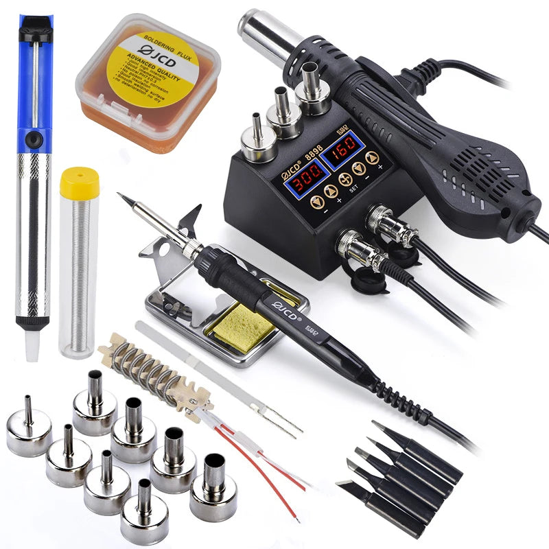 750W Soldering Station 2 in 1 LCD Digital display Welding Station