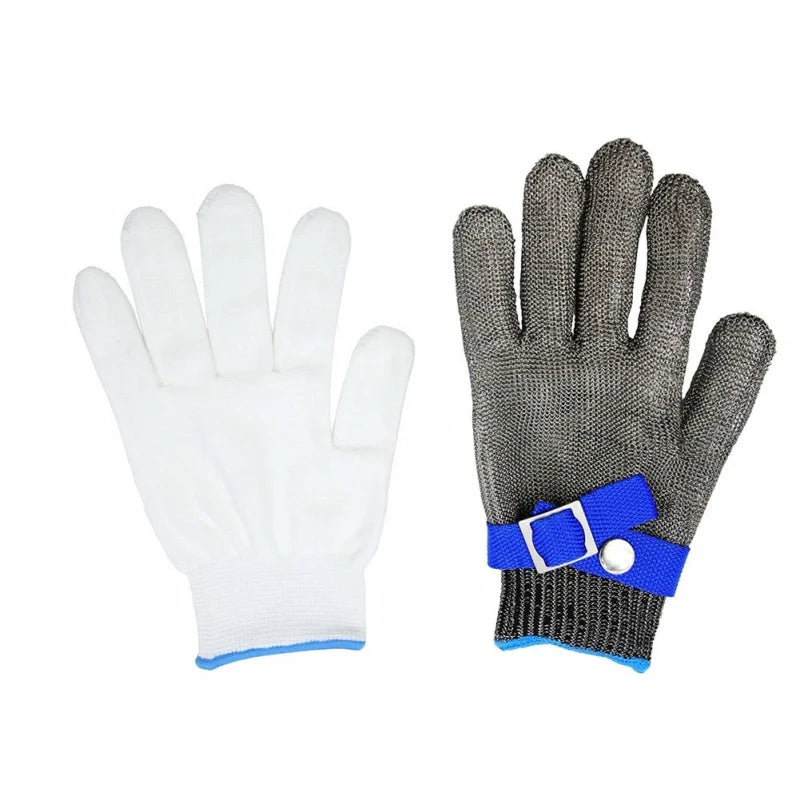 Anti-Cut Gloves, Stab Resistant Stainless Steel Wire Metal Mesh