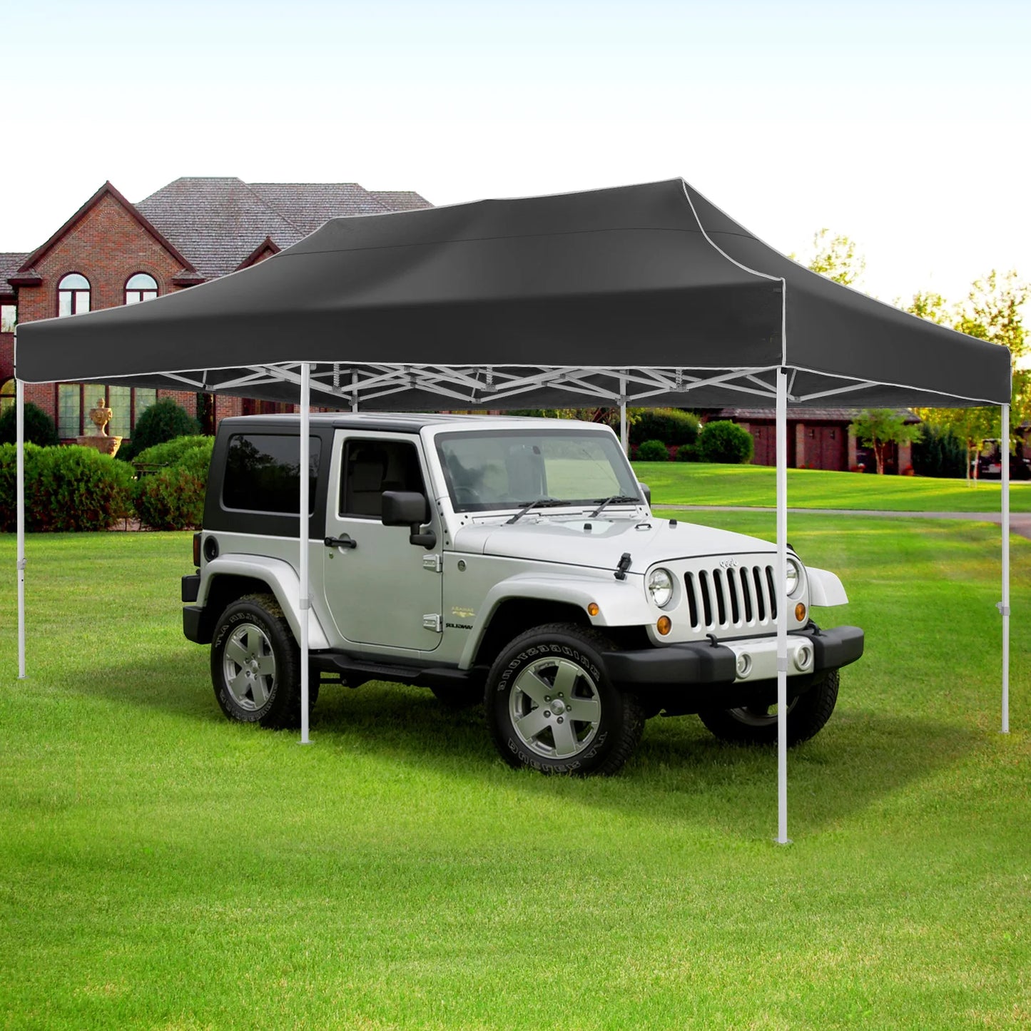 10x20 Heavy Duty Pop Up Canopy Tent, Roller Bag, Waterproof