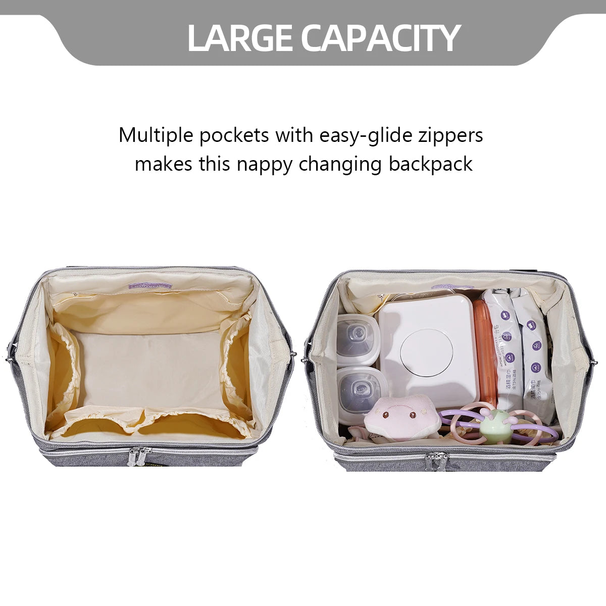 Stylish Upgrade Diaper Bag Backpack Multifunction Travel Back Pack Large Capacity