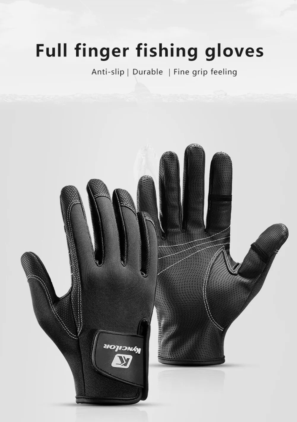 Winter Fleece Gloves for Men Women 2 Cut Half-Finger, Flexible, Anti-Slip, Waterproof