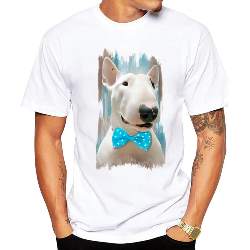 Bull Terrier Pet Design, Funny T Shirt for Men and Women, Breathable Graphic Premium T-Shirt