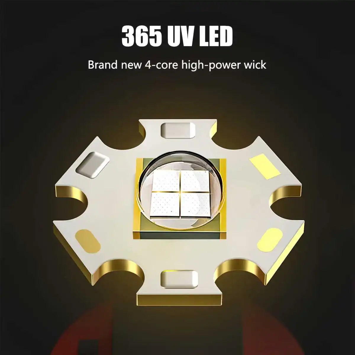 20W UV Black Light Flashlight -365nm USB Rechargeable. Pet Urine Detector, Gem and Money Detector, Stain Detector, etc
