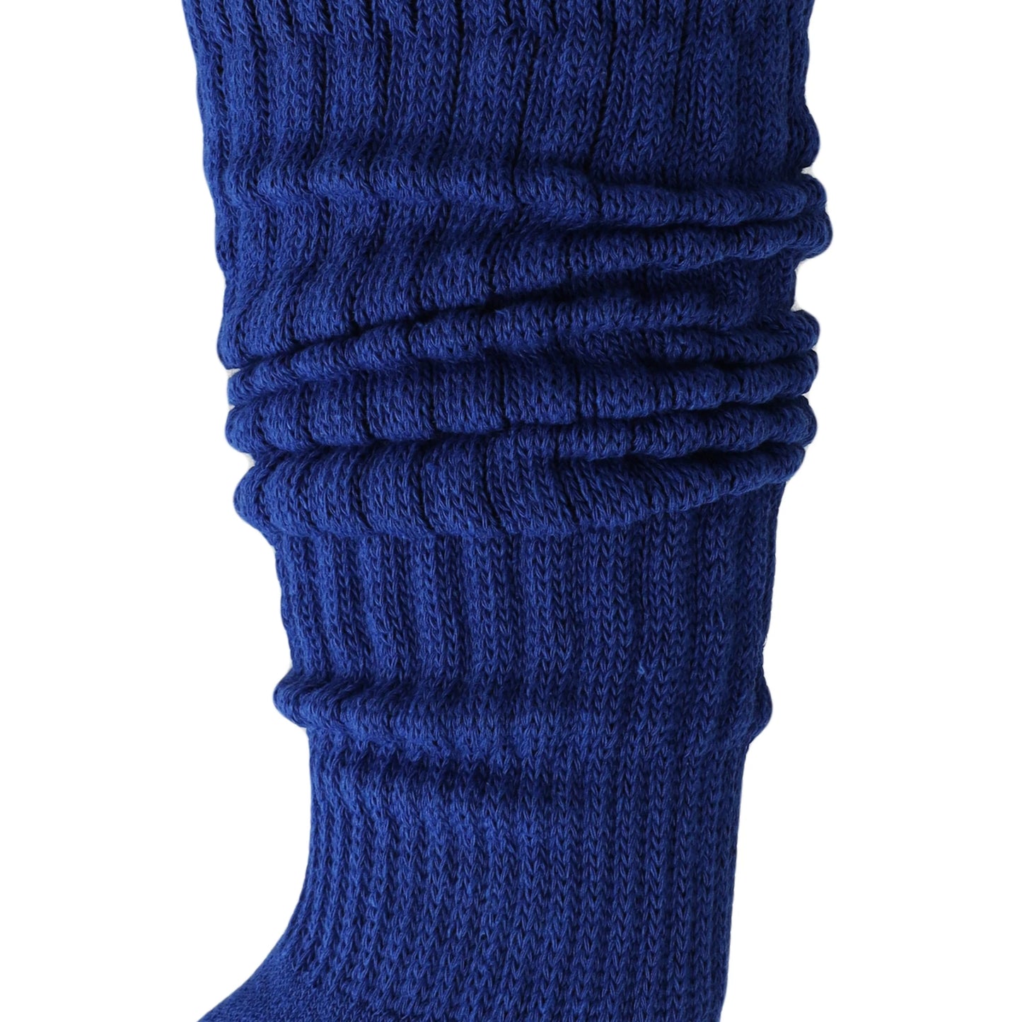 Royal Blue Heavy Slouch Socks for Women Shoe Size 5 to 10 3 Pairs