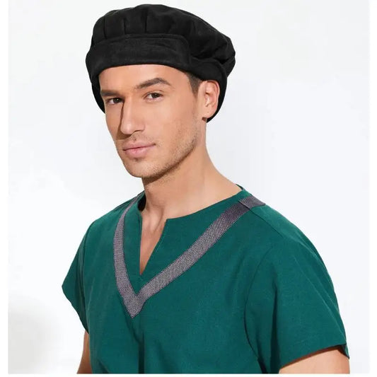 Soft Suede Medieval Hat Beret for Men Women