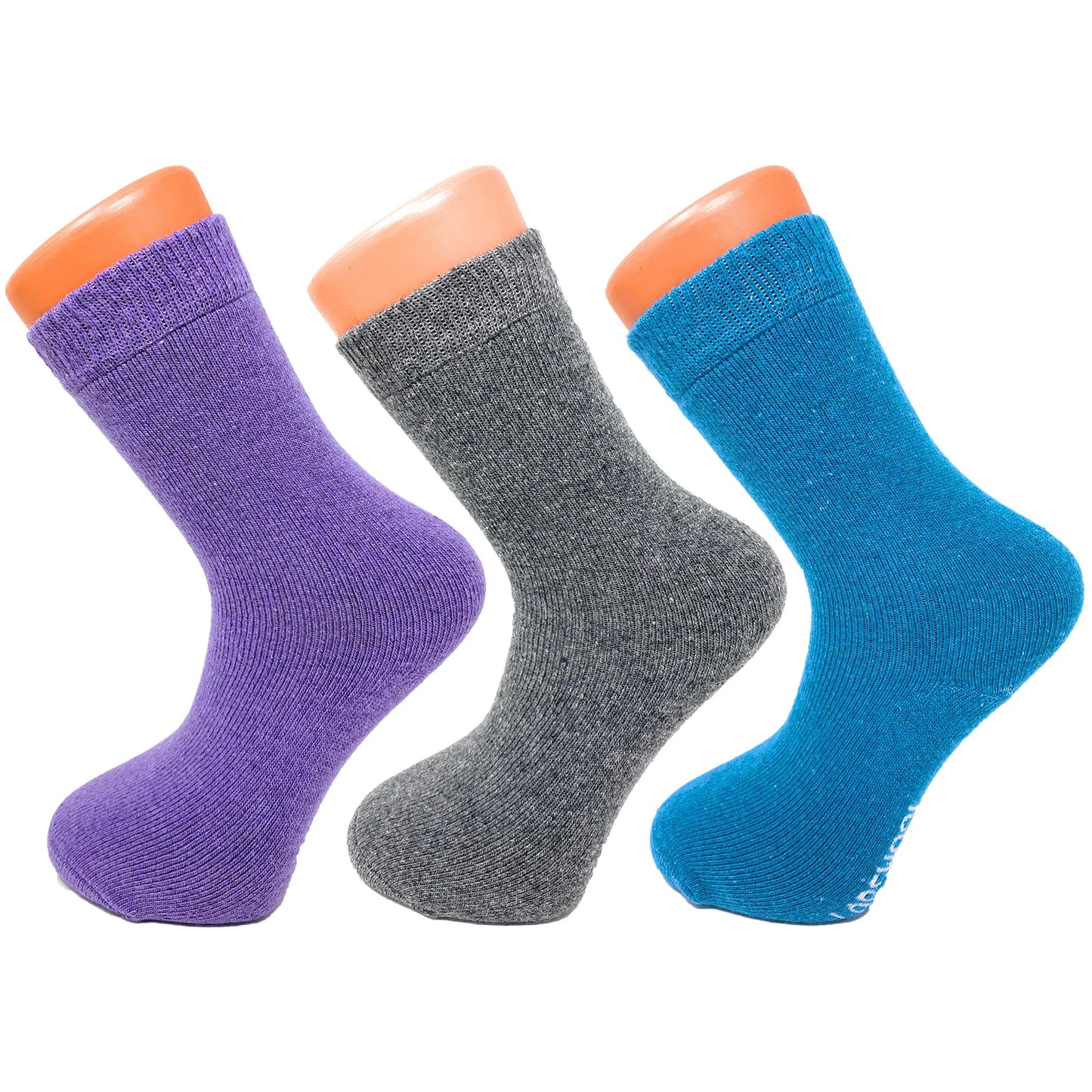 Women Thermal Crew Socks for Winter 3 Pairs Shoe Size 5-7