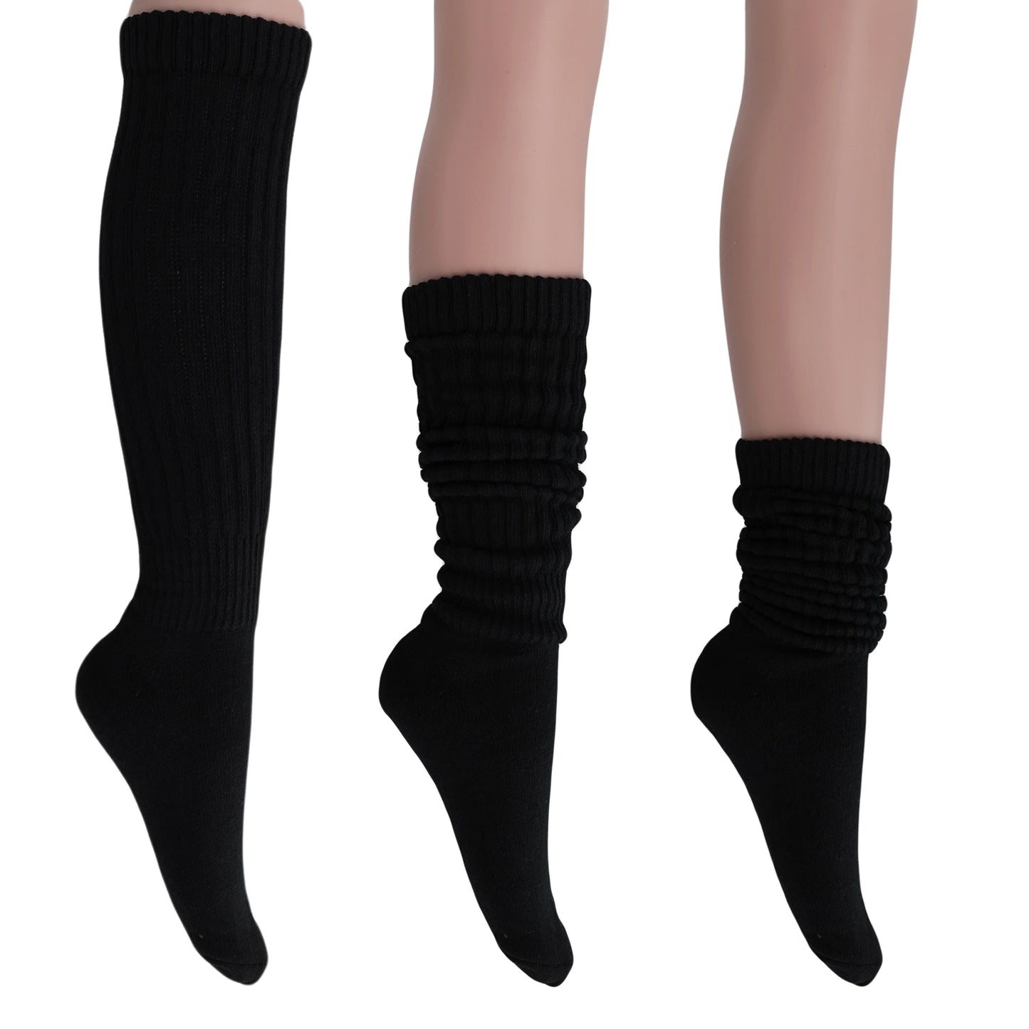 Slouch Socks for Women 3 Pairs Shoe Size 5 to 10