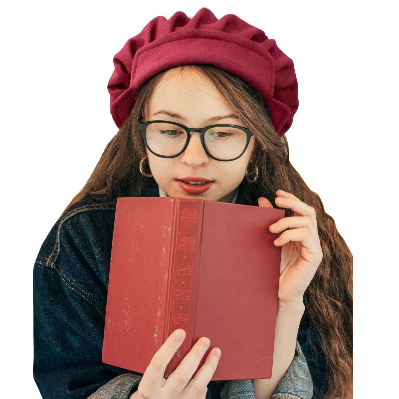 Soft Suede Medieval Hat Beret for Men Women
