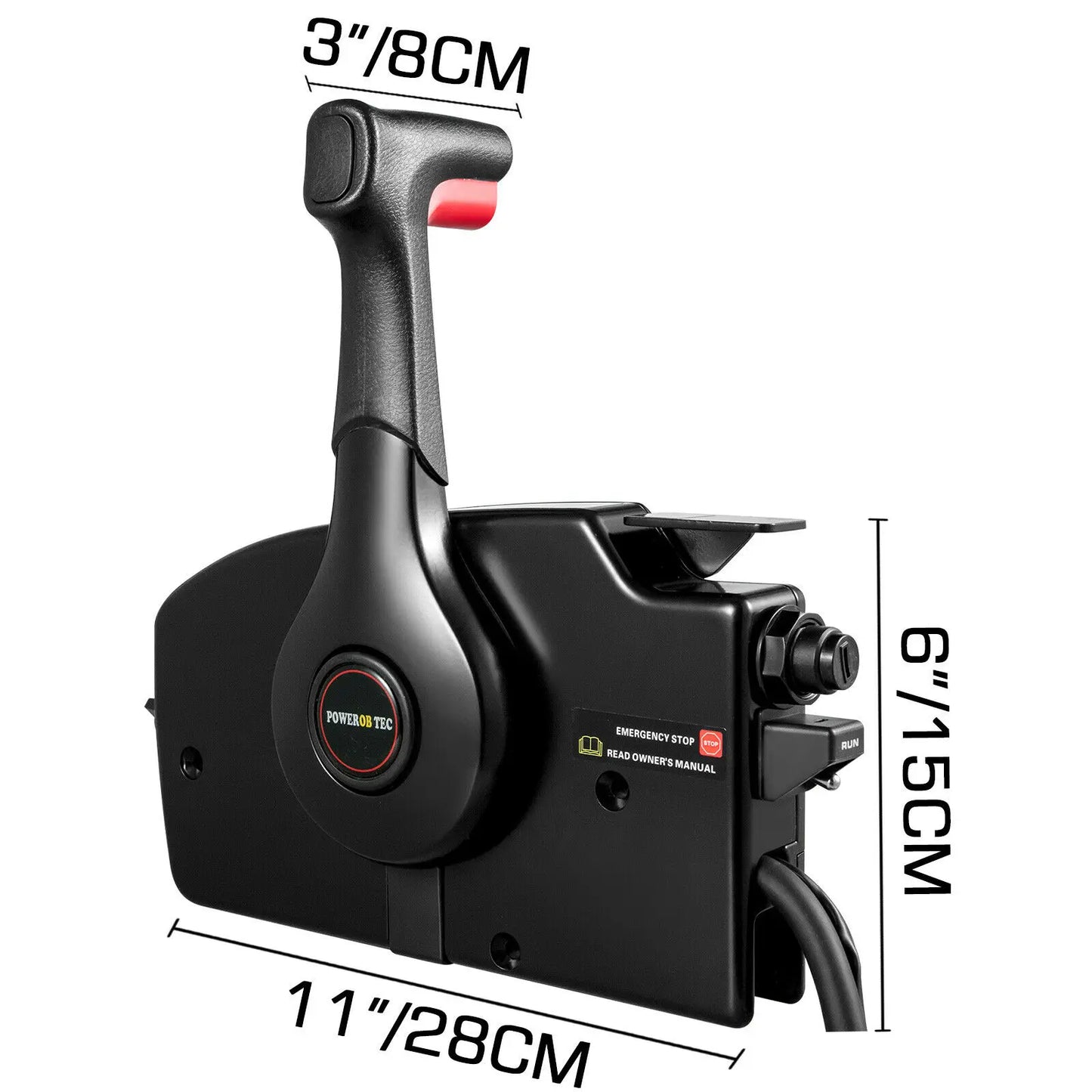 Outboard engine Side Mount Control Box Remote Control, For Mercury-4000 Side Mount (Non Power Trim)