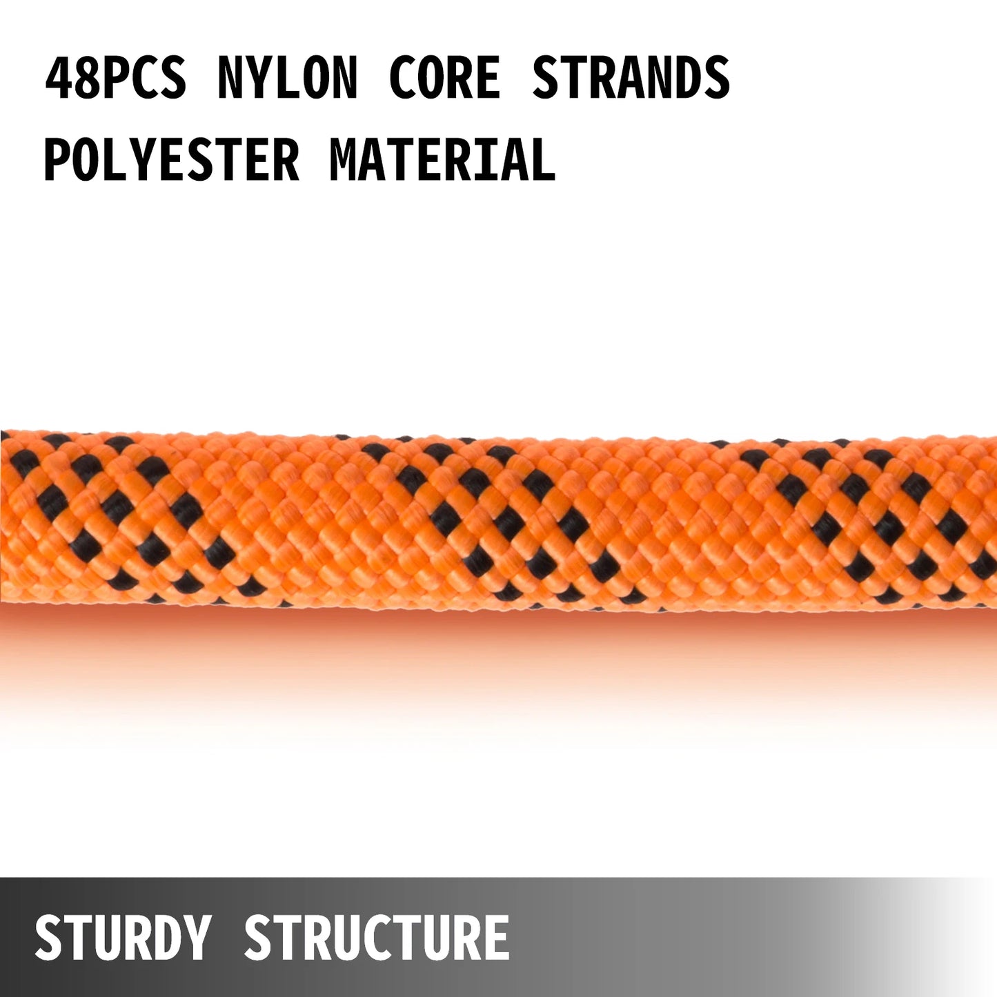 150/200 Feet Double Braid Polyester Rope 8600 lbs breaking strength