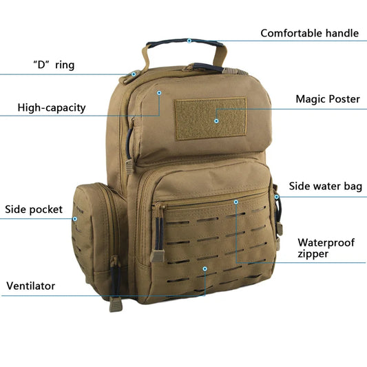 Outdoor Tactical Bag Military Shoulder Bag Backpack Tactical Satchel and Waist Bag