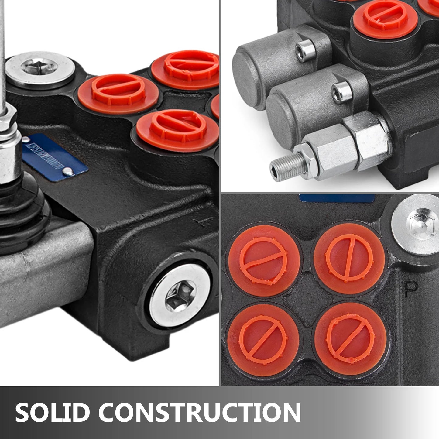 2 or3 Spool 11GPM3600PSI Directional Hydraulic Control Valve, Double Acting, Suitable Use for Pump Hydraulic Cylinder Motor