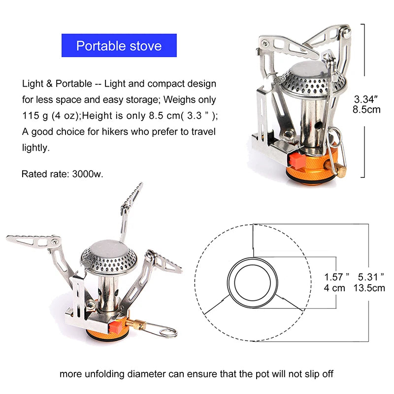 Camping Cookware Set Outdoor Tableware Equipment, Knife, Fork, Portable Pot, Cup