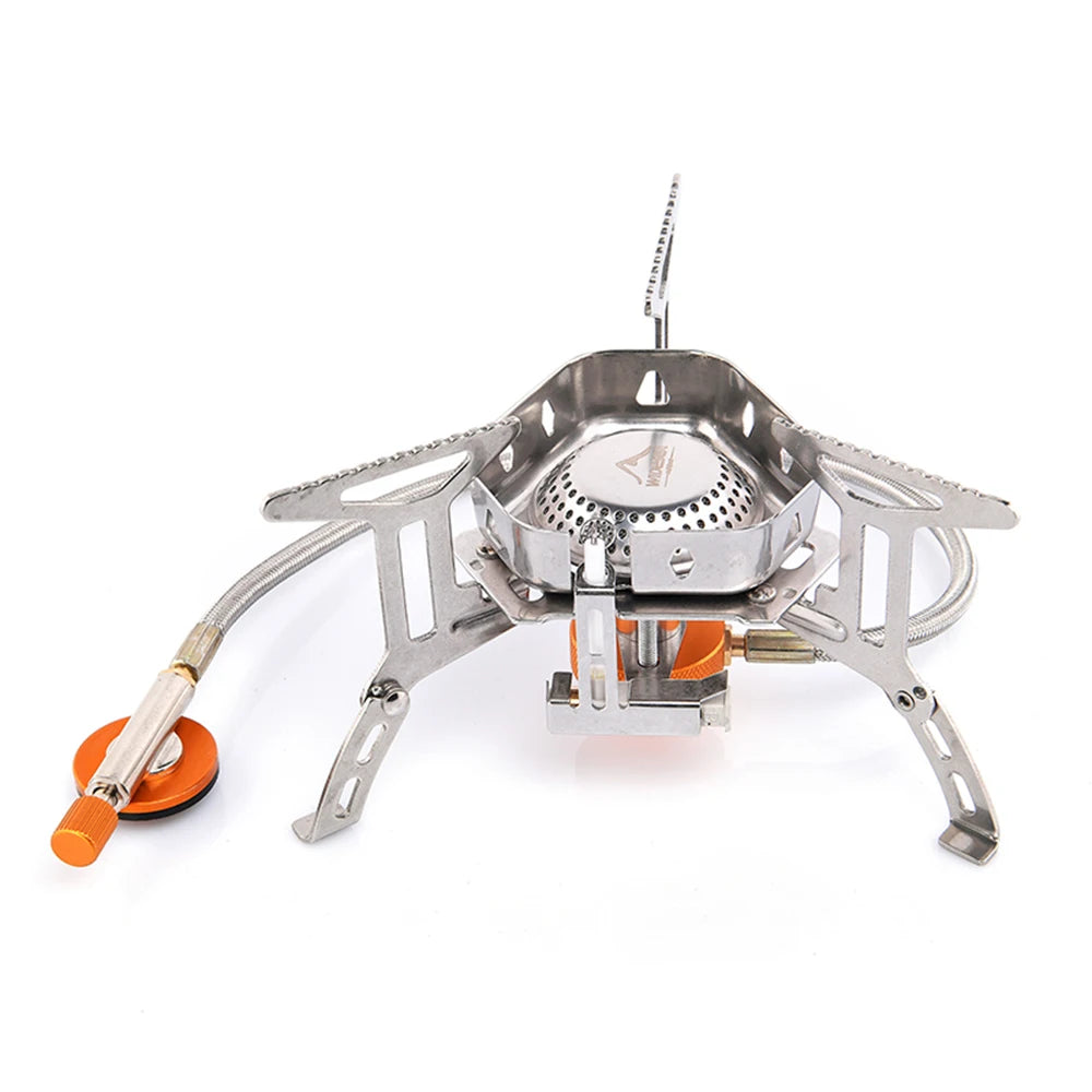 Camping Wind Proof Gas Burner, Outdoor Strong Fire Stove, Heater